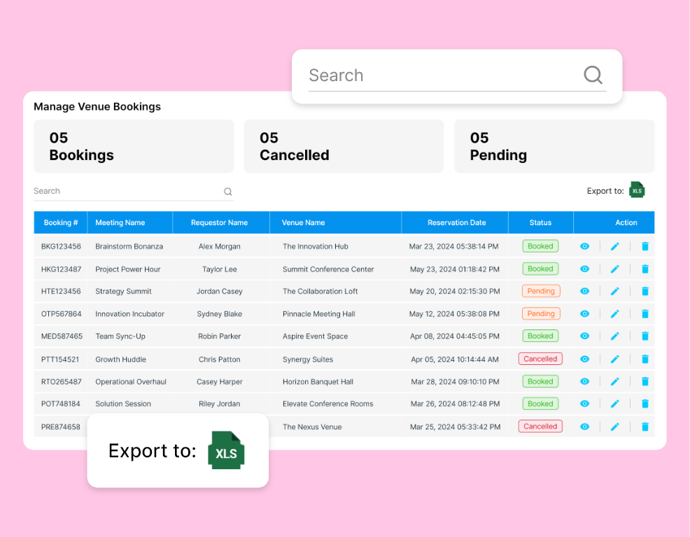 Manage Bookings