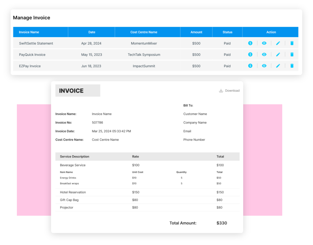 Invoicing